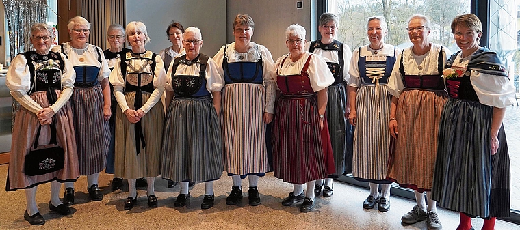 Mit Stolz tragen die Landfrauen ihre Trachten.Edith Kyburz