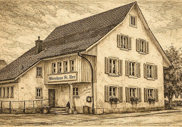 Das Wirtshaus St. Urs wurde im Jahre 1644 von Durs Kislig (Urs Kissling) erbaut.Bild: zvg