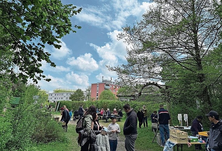 Beim Erlebnisspielplatz Drachenäscht lässt sich auch gemütlich verweilen.Bild: zvg