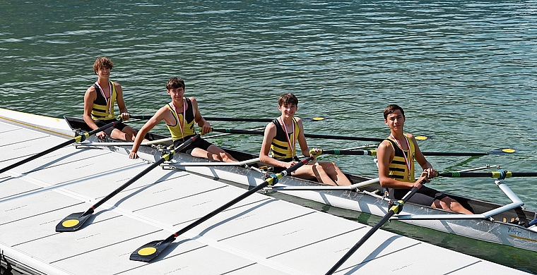 Jamie Kehrli,  Raffaele Tami, Luca Stornaiuolo und Nico Hubschmid (von vorne).Bild: zvg
