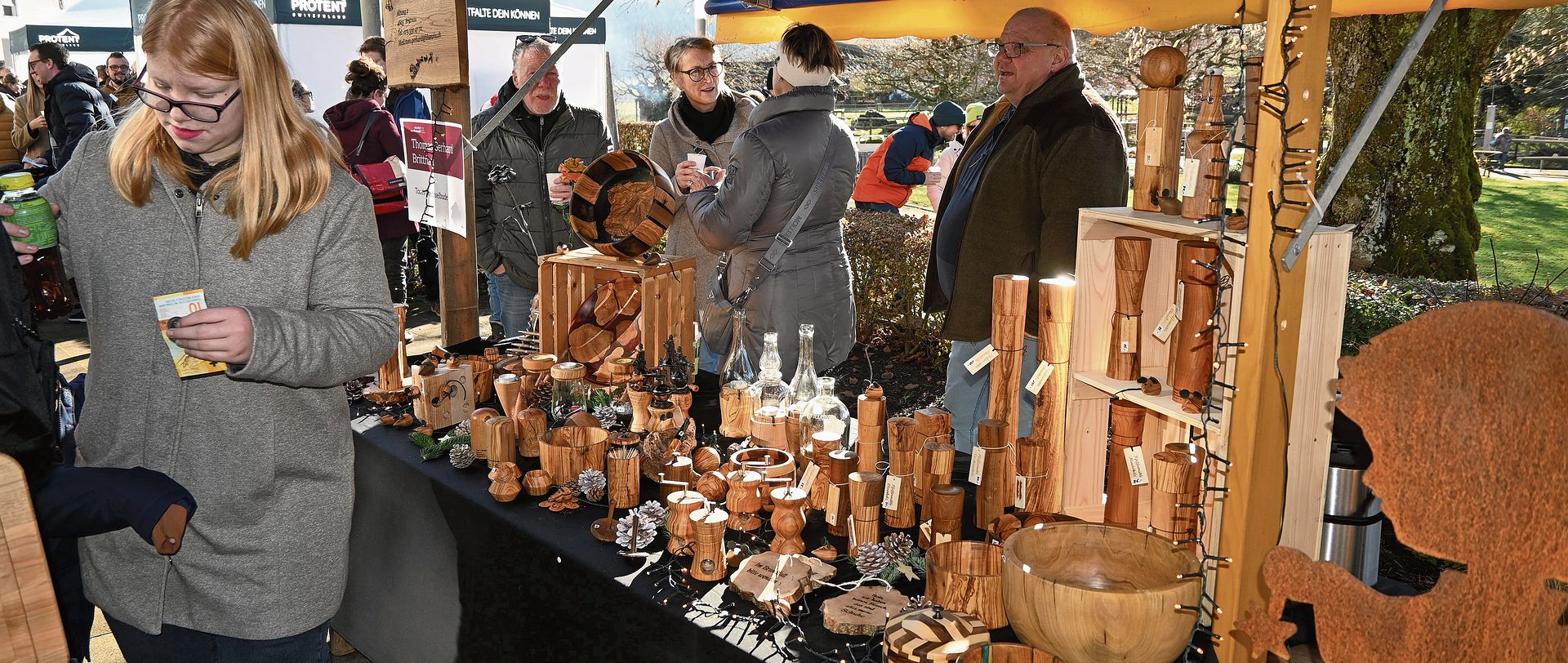 Wunderbare Angebote gab es am Stand von Tom’s Drechselbude. Wunderbare Angebote gab es am Stand von Tom’s Drechselbude.
