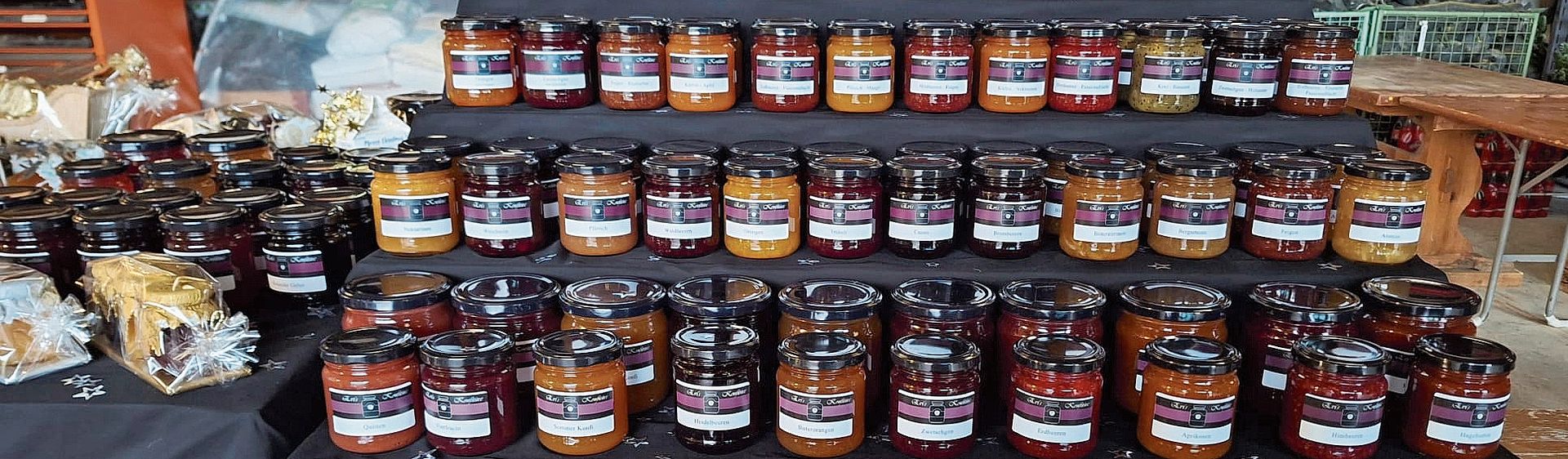 Die hausgemachten Konfitüren von Eveline Lienhard aus Wikon.Bilder: Regina Lüthi Die hausgemachten Konfitüren von Eveline Lienhard aus Wikon.Bilder: Regina Lüthi