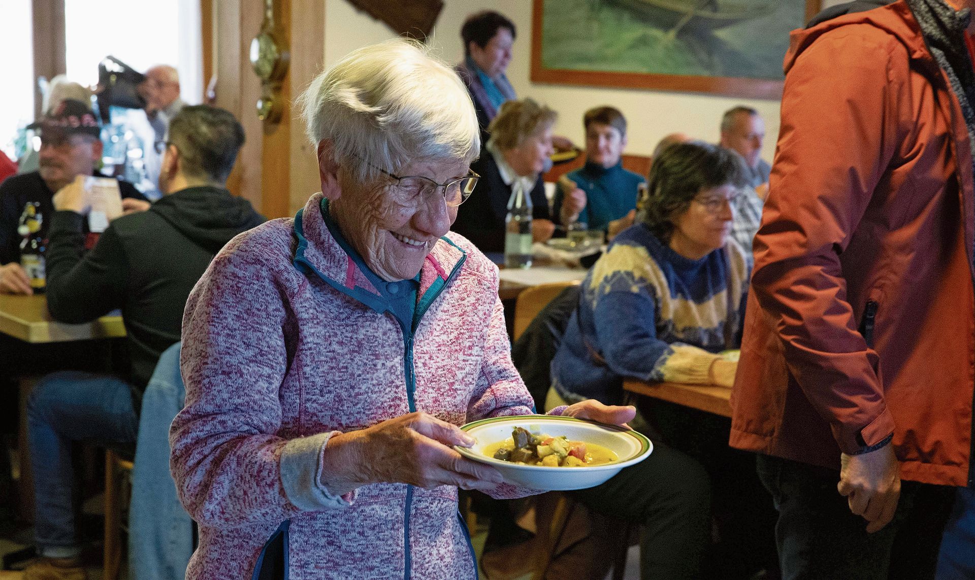 Über 130 Personen konnten mit der herzhaften Suppe verpflegt werden.Bild: Heinz Hug