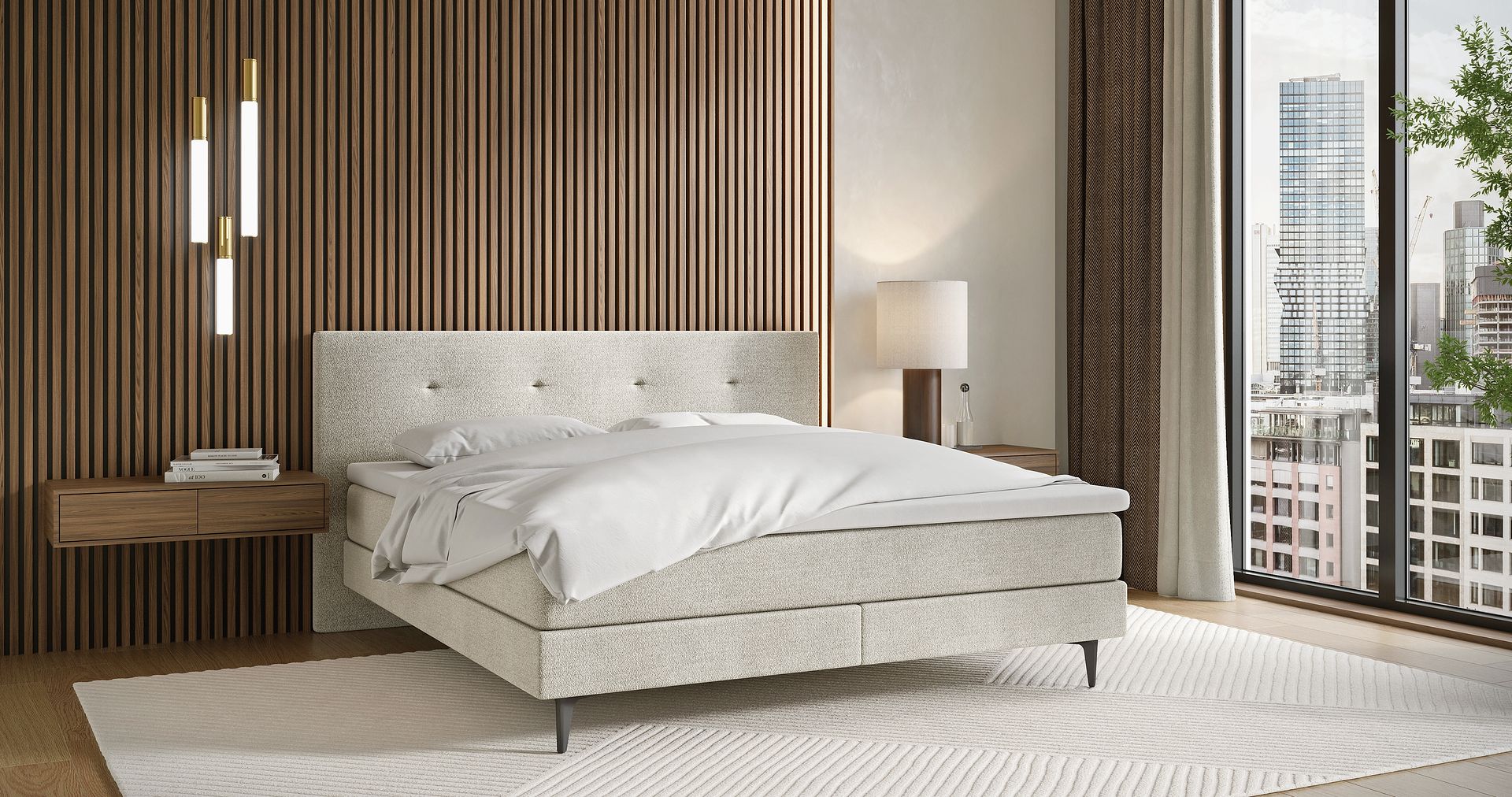 Das Boxspringbett Cosynights von Roviva lässt sich individuell auf Ihre Bedürfnisse abstimmen.Bilder: zvg