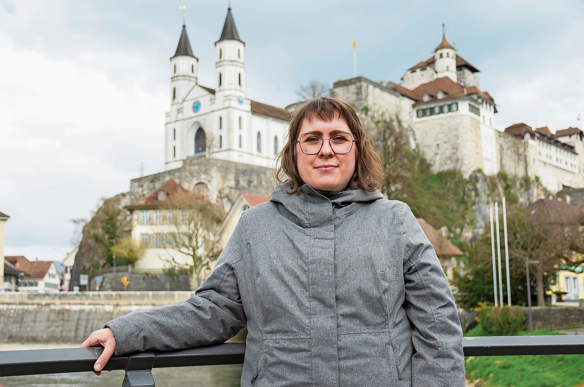 Nach getaner Arbeit geht Daniela Schneuwly gerne zur Entspannung an die Aare.
