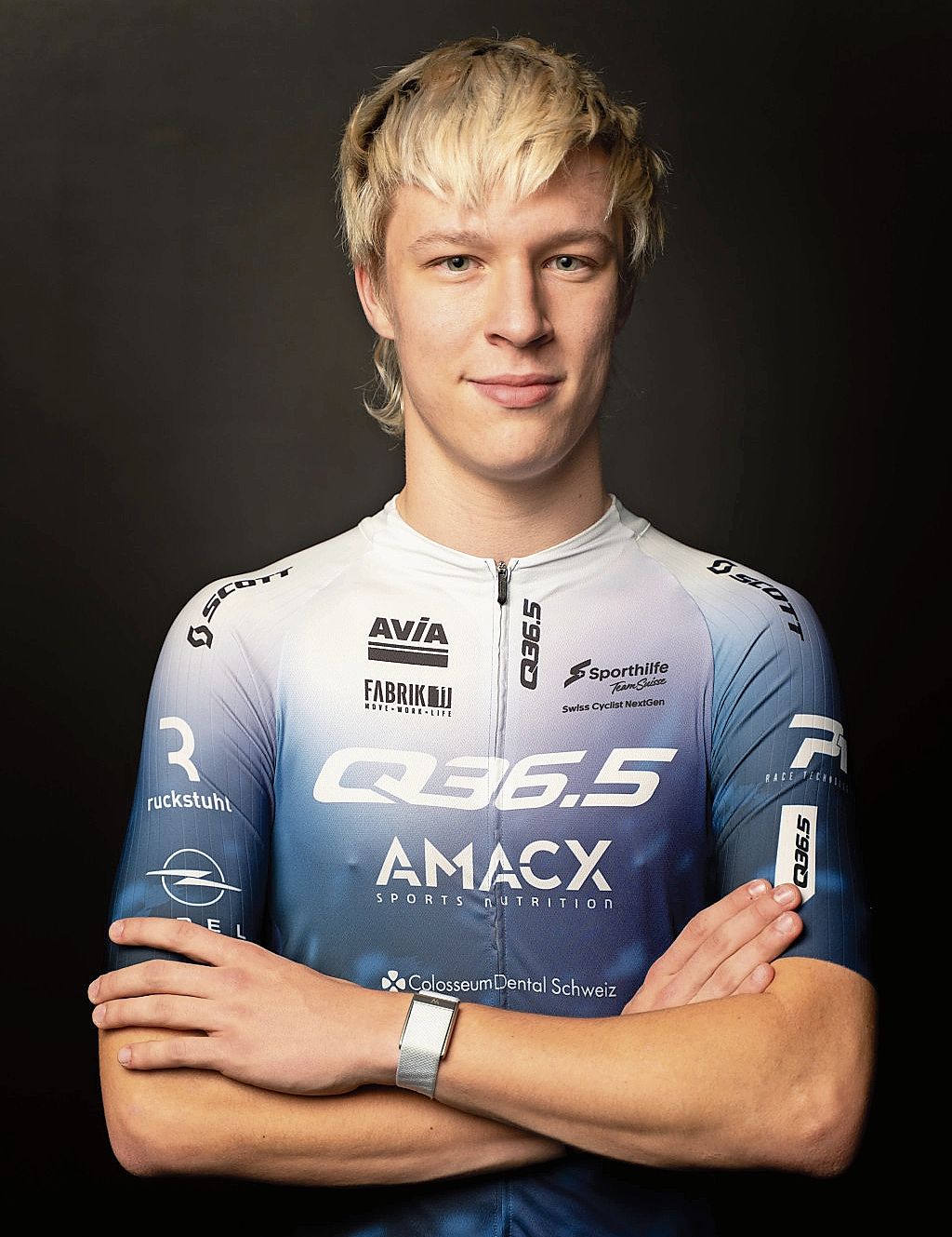 Jann Salm fährt im Team Q36.5-Amacx. 