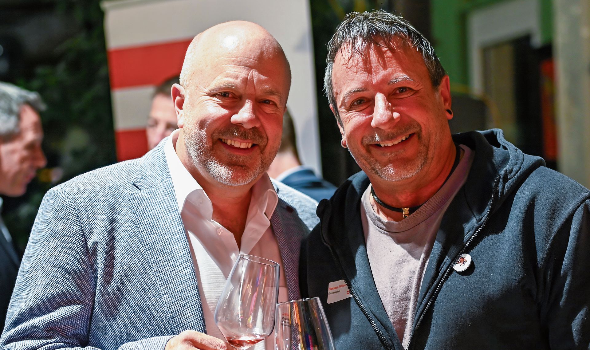 Vor 20 Jahren holte das heutige Ehrenmitglied Stephan Wülser (rechts) Adrian Gaberthüel in den Vorstand.