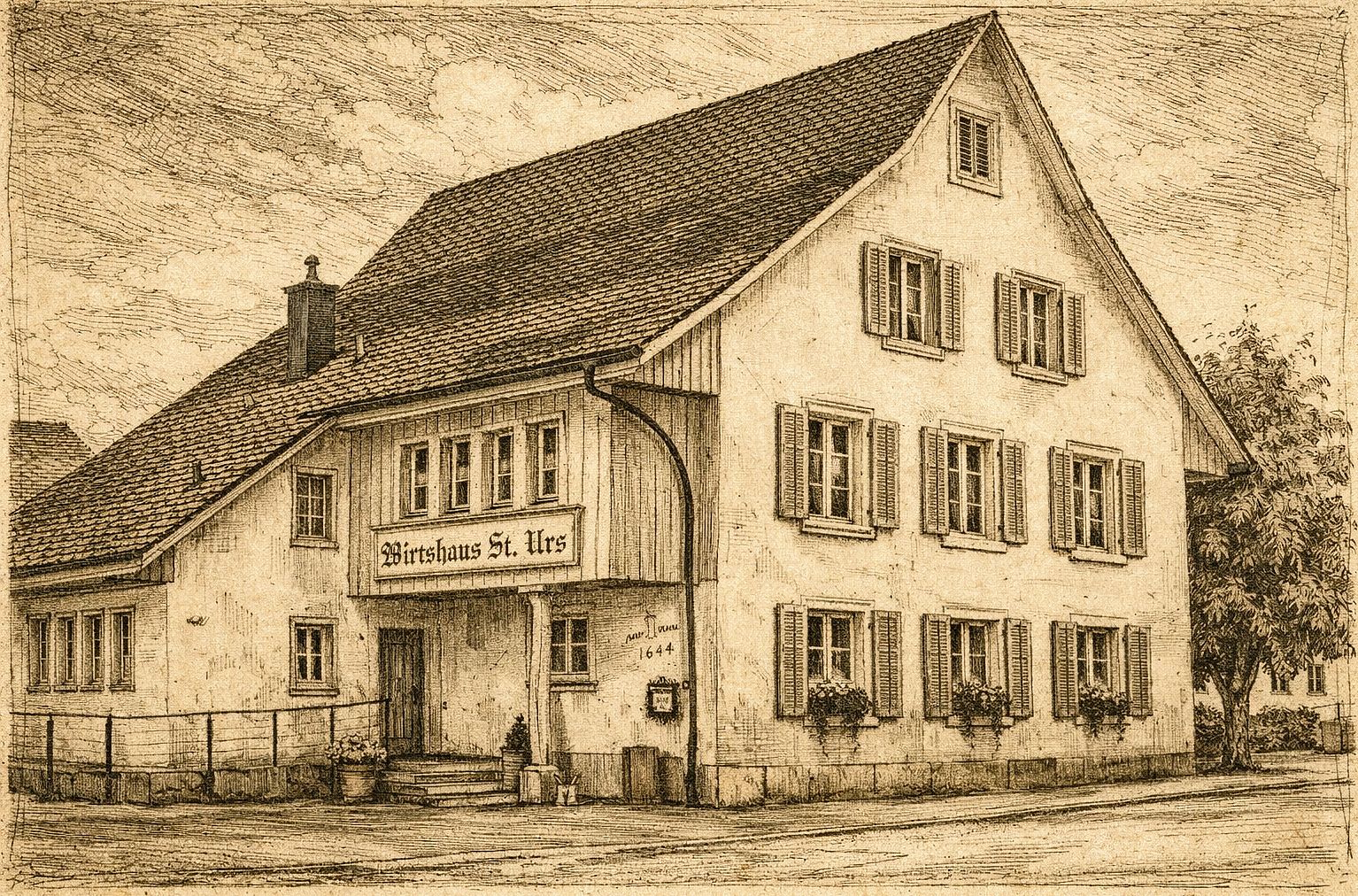 Das Wirtshaus St. Urs wurde im Jahre 1644 von Durs Kislig (Urs Kissling) erbaut.Bild: zvg
