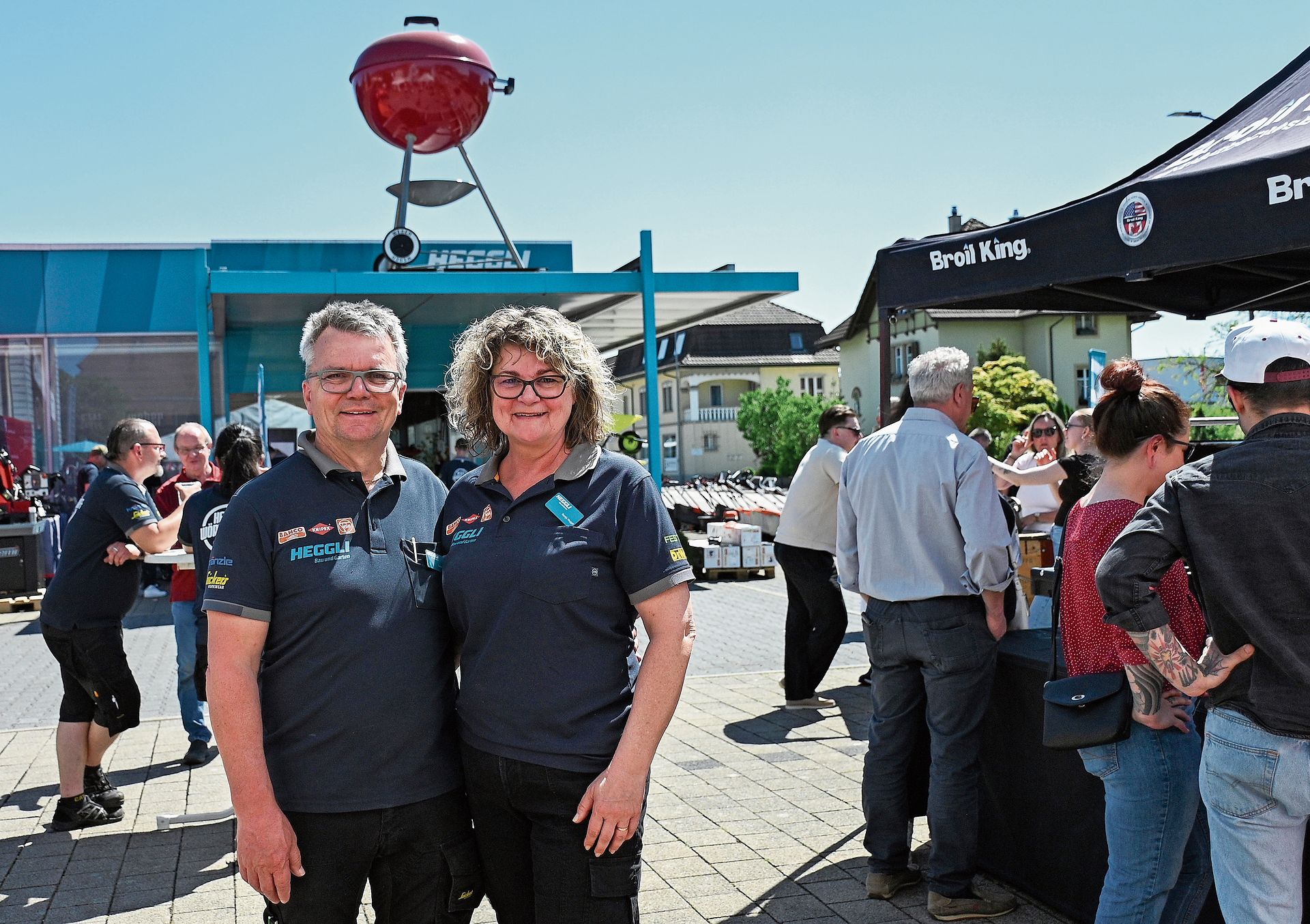 Das Inhaberpaar Leonz und Sonja Heggli durfte sich an der Frühlingsausstellung über viele Besucherinnen und Besucher freuen.