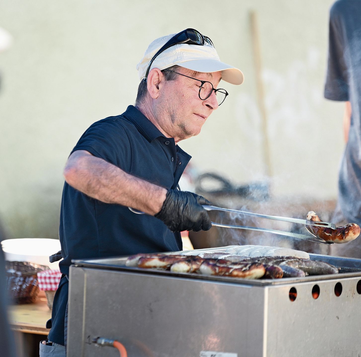 Toni Pichierri gehörte zum Grillteam am vergangenen Samstag.