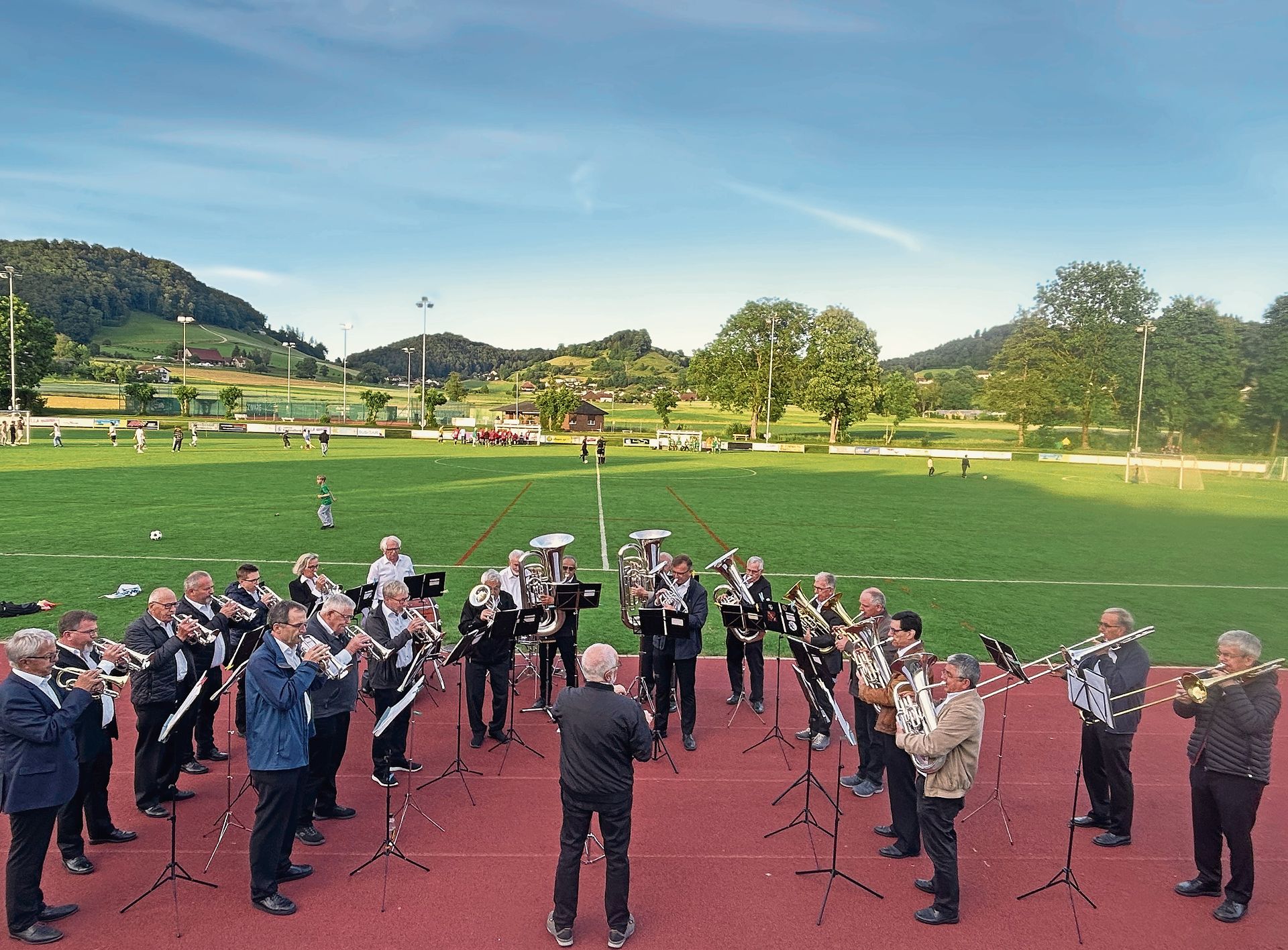 Bravouröser Auftritt: Seniorenmusik Reiden am Platzkonzert im Kleinfeld.Bilder: Hans-Peter Blättler Bravouröser Auftritt: Seniorenmusik Reiden am Platzkonzert im Kleinfeld.Bilder: Hans-Peter Blättler
