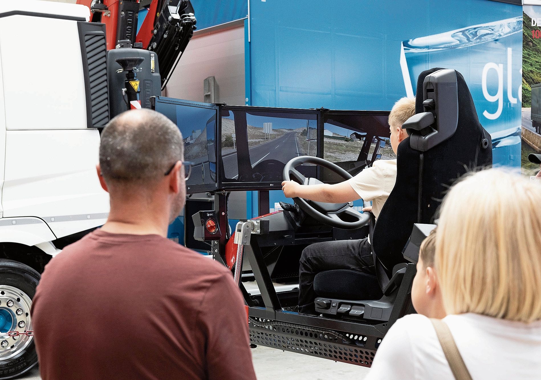 Der Fahrsimulator war begehrt. Der Fahrsimulator war begehrt.