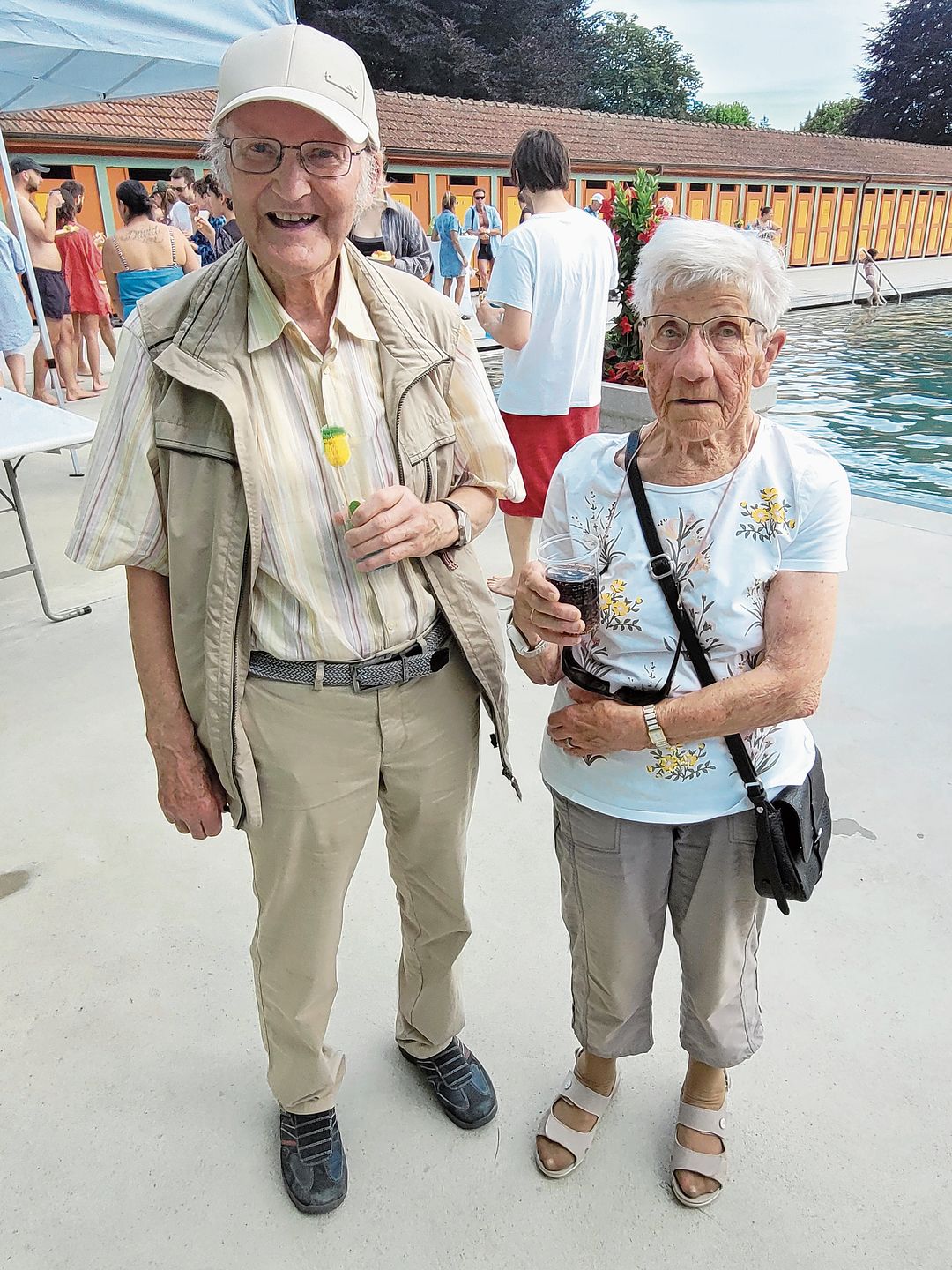 Die beiden ältesten Gäste: Elisabeth Flückiger und Walter Gloor, Aarburg, beide 83-jährig. Die beiden ältesten Gäste: Elisabeth Flückiger und Walter Gloor, Aarburg, beide 93-jährig.
