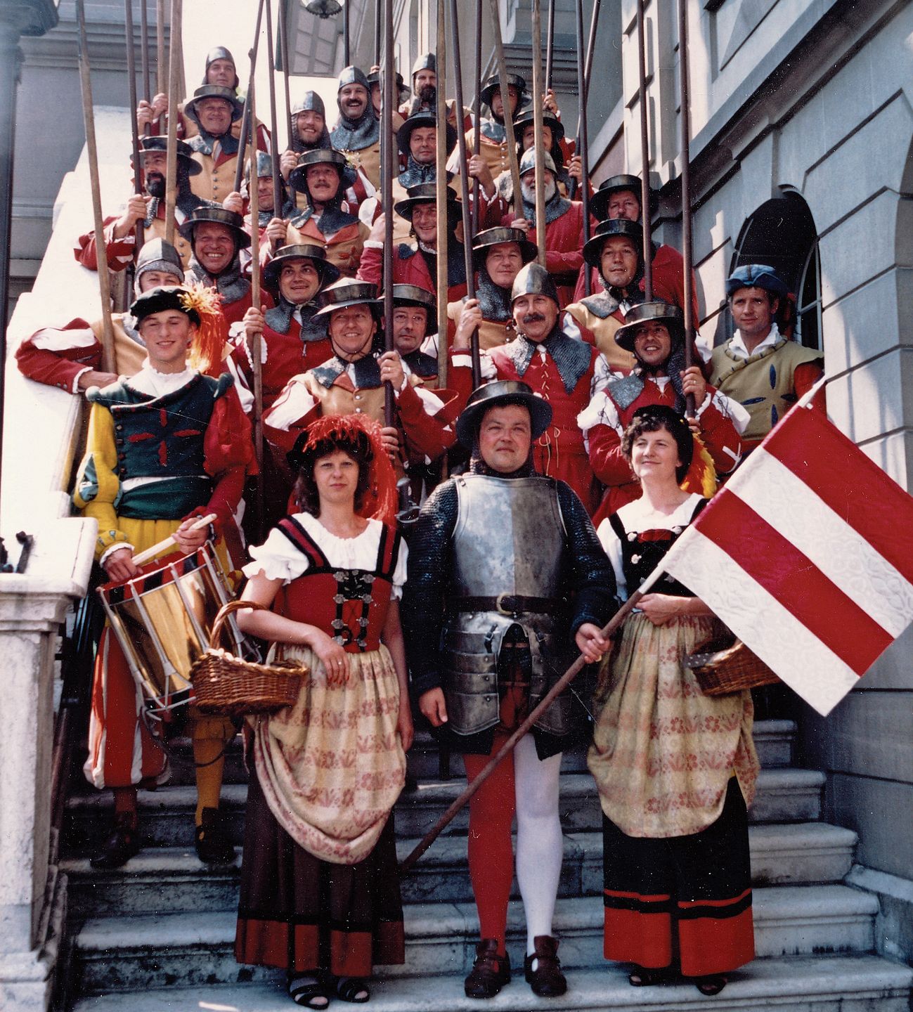Die Stadtkompanie Zofingen in der Ordonnanz 1986.