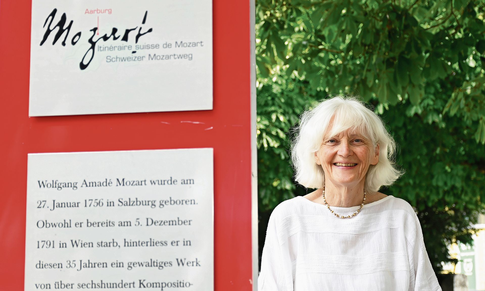 Chrisitina Kunz ist Initiantin und Präsidentin des Schweizer Mozartwegs.bild: Manuel Arnold