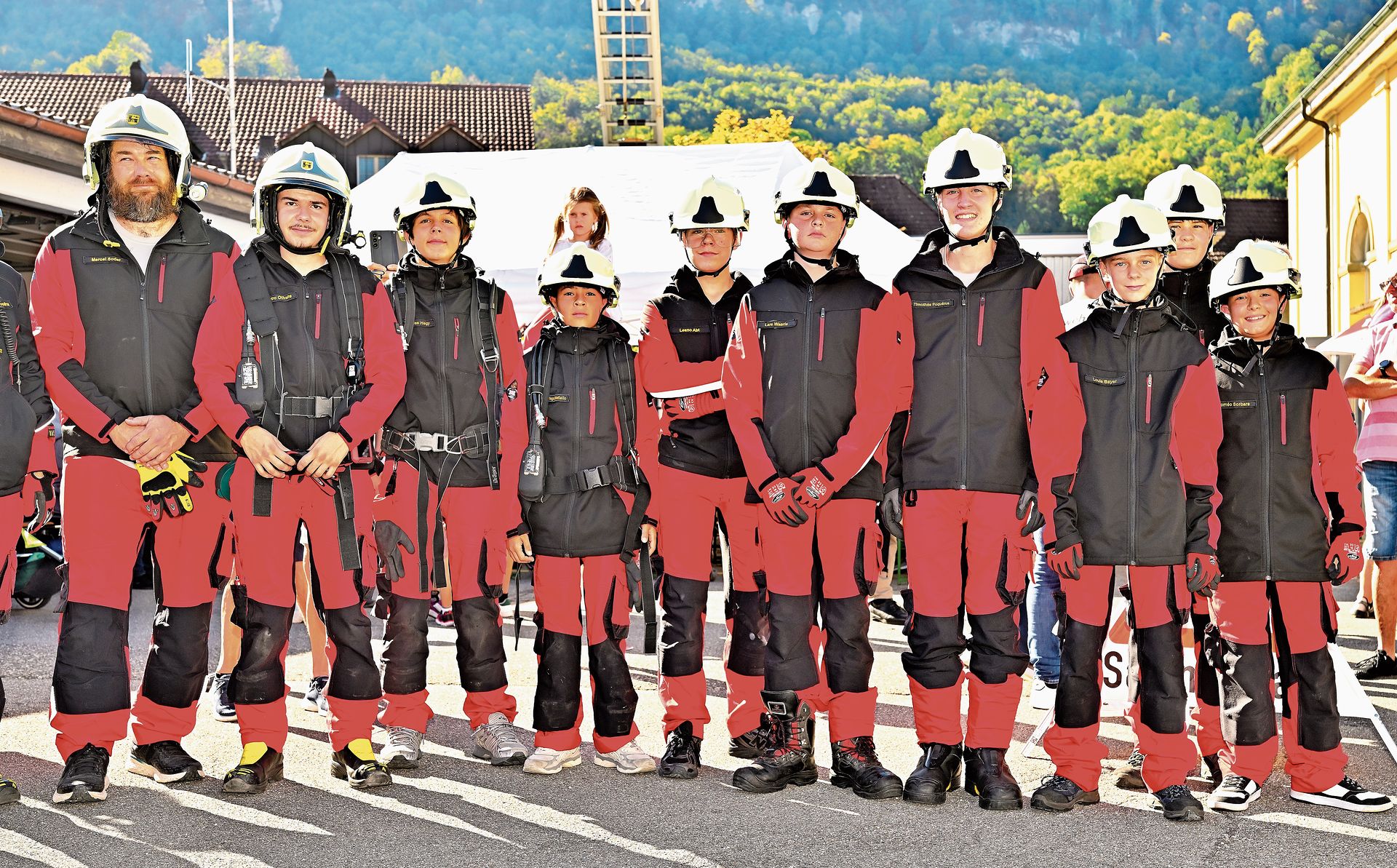 Die Jugendfeuerwehr Region Zofingen.Bild: Habu Fotografie