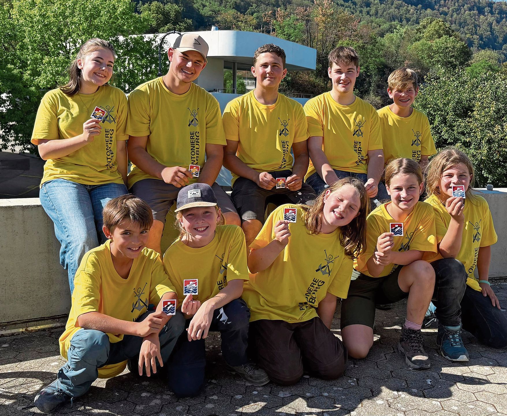 Die Jungpontoniere nach erfolgreicher Prüfung.Bilder: zvg Die Jungpontoniere nach erfolgreicher Prüfung.Bilder: zvg